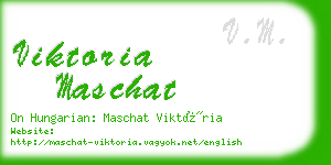 viktoria maschat business card